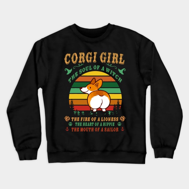 Corgi Girl - Witch - Lioness - Hippie - Sailor (82) Crewneck Sweatshirt by Drakes